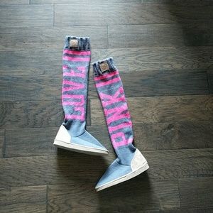 Victoria secret pink sweater boot